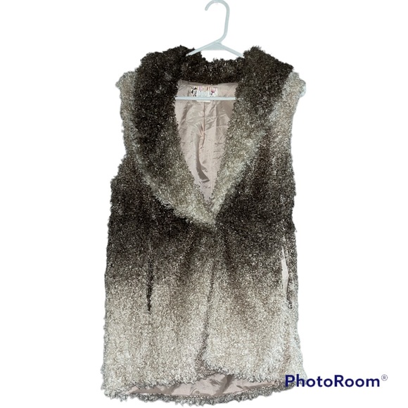 Lady Noiz frisée gray vest size small - Picture 1 of 9